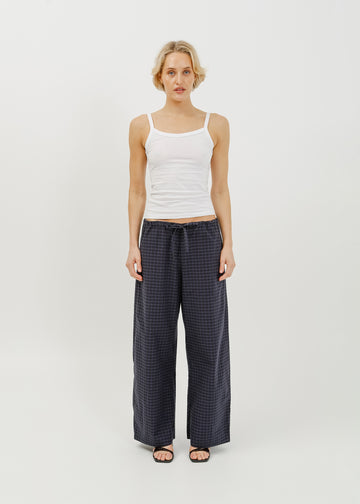 Rocco Pant / Black-Navy Check