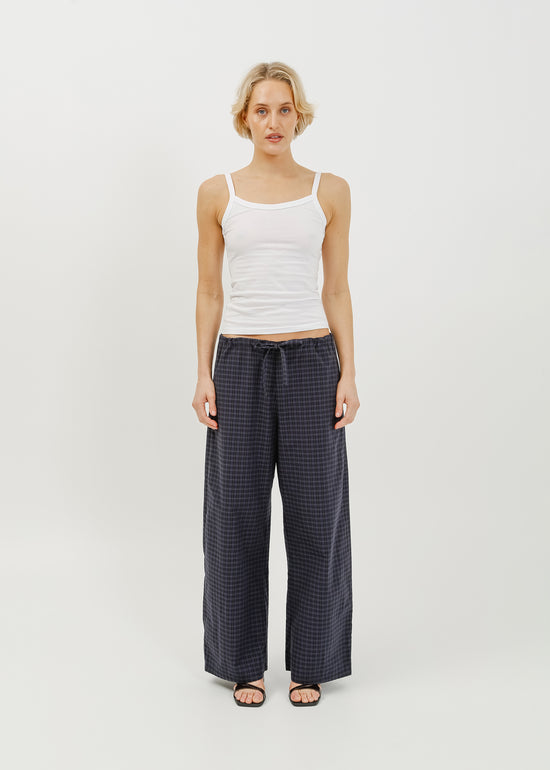Rocco Pant / Black-Navy Check