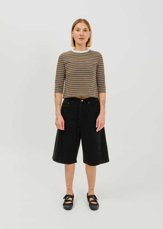 Nadia Denim Short / Black