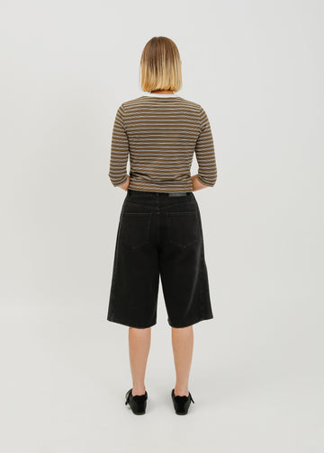 Nadia Denim Short / Black