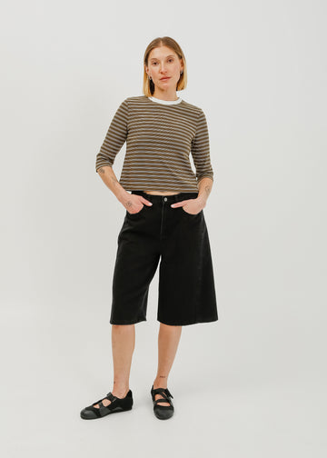 Nadia Denim Short / Black