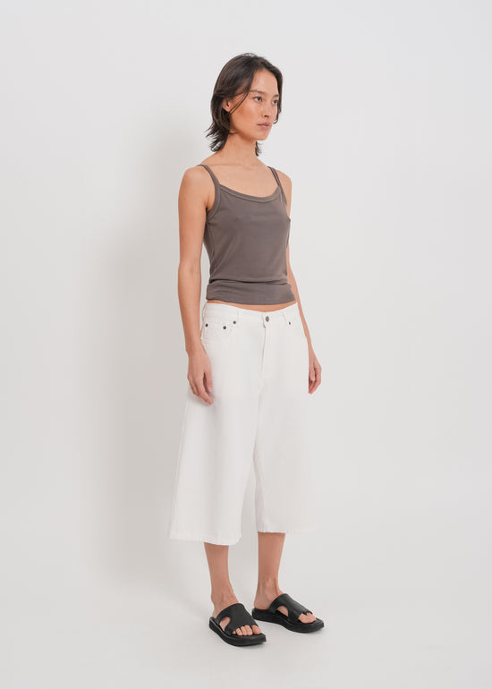 Sullivan Denim Short / White