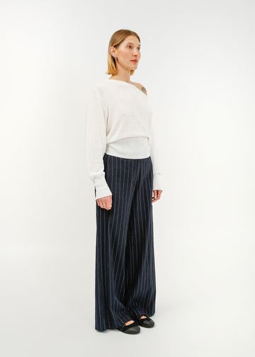 Annie Trouser / Navy-White