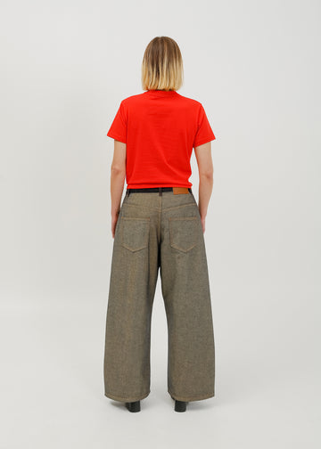 Cosmo Jean / Tan-Dark Indigo