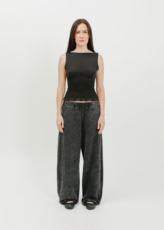 Evanna Track Pant / Washed Black