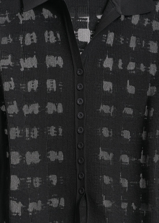 Dune Knit Cardi / Black