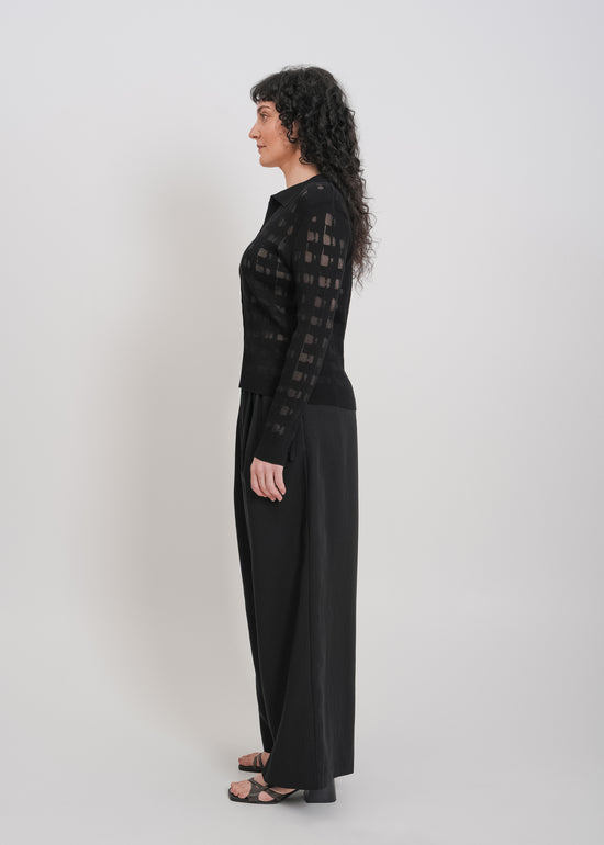 Dune Knit Cardi / Black