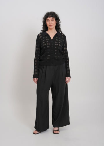 Dune Knit Cardi / Black