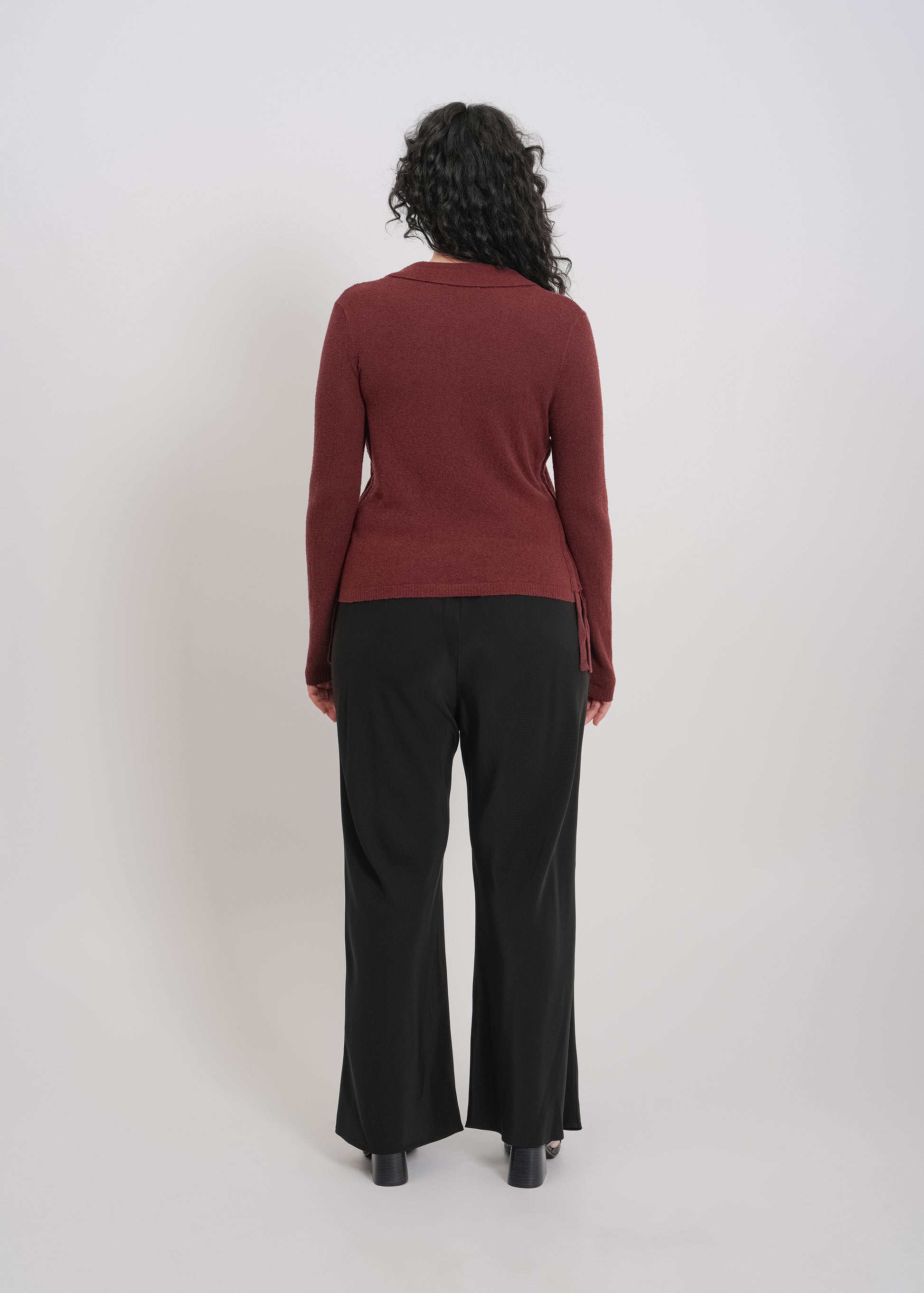 Dune Knit Cardi / Burnt Maroon - 
Burnt Maroon (image 9)