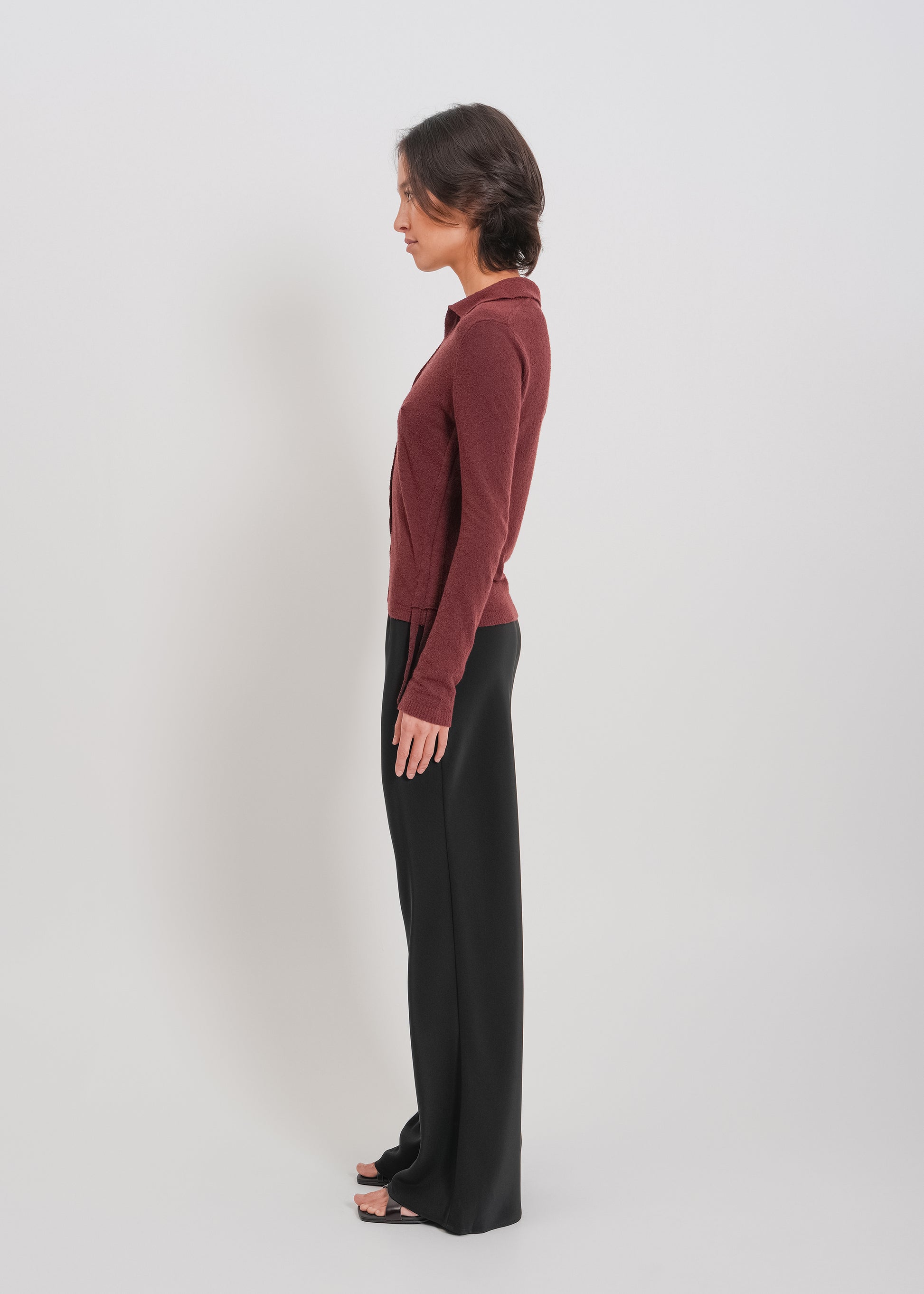 Dune Knit Cardi / Burnt Maroon - 
Burnt Maroon (image 4)
