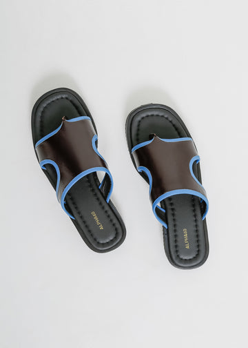 Fable Slide / Burnt Maroon-Blue