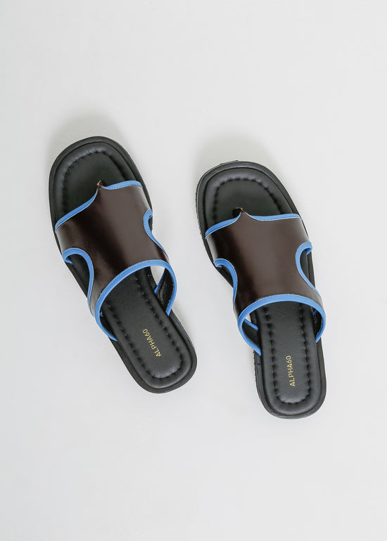 Fable Slide / Burnt Maroon-Blue