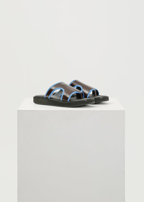 Fable Slide / Burnt Maroon-Blue