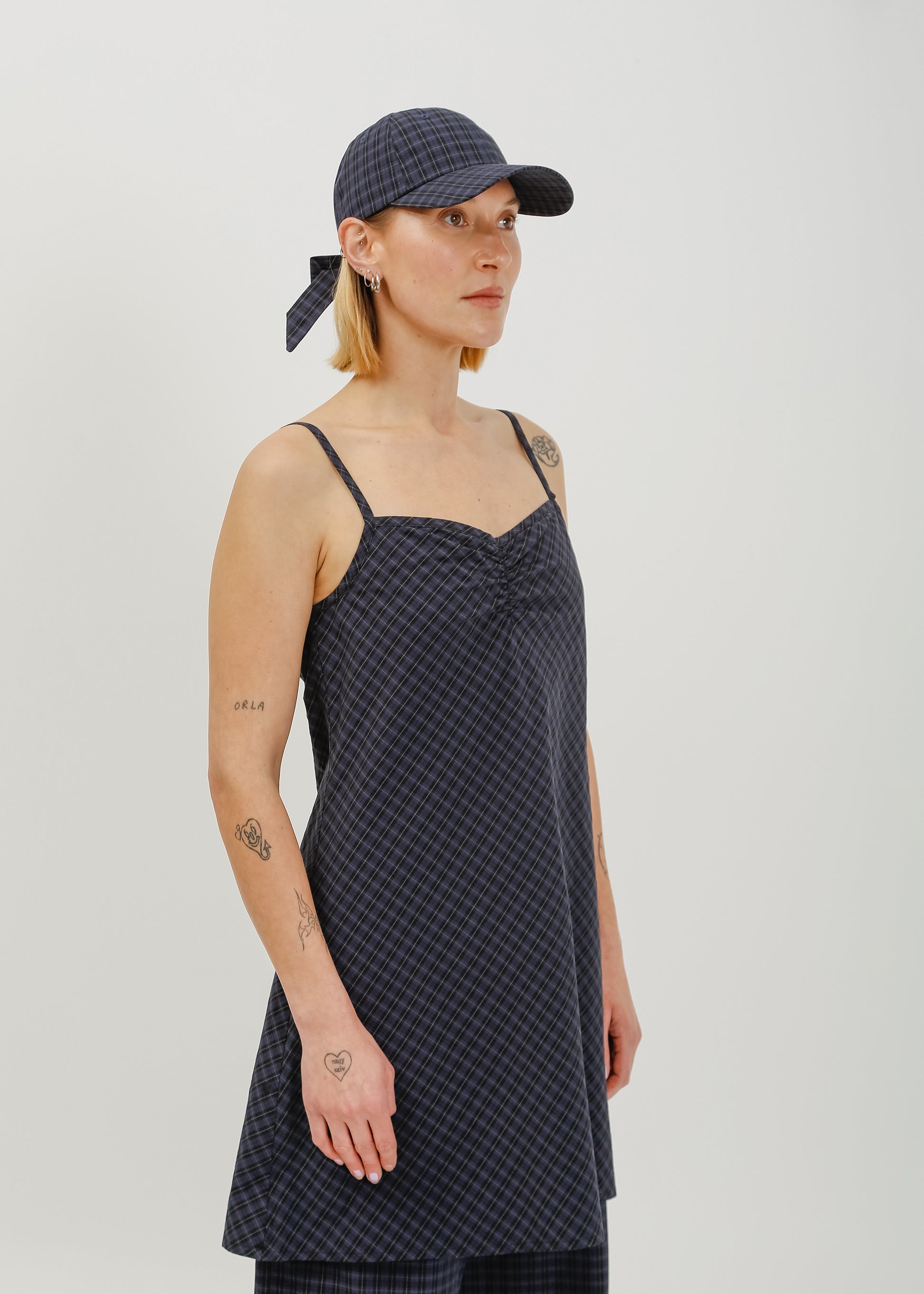 Kira Cap / Black-Navy Check - 
Black Navy Check (image 1)