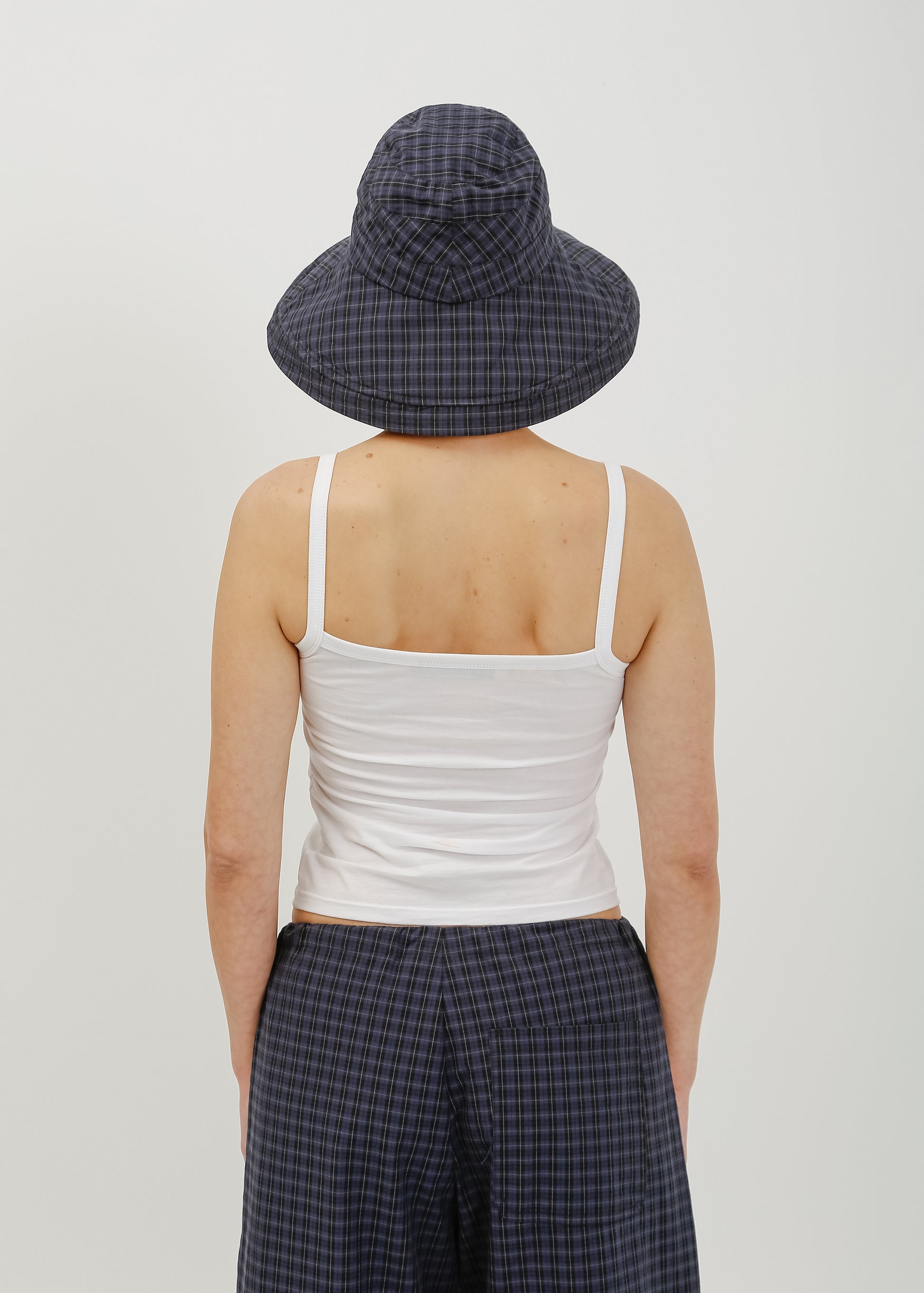 Saya Hat / Black-Navy Check - 
Black Navy Check (image 4)