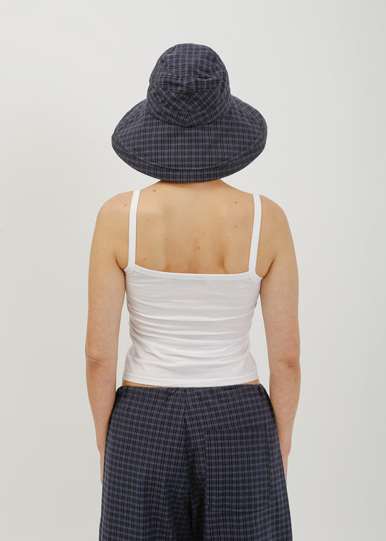 Saya Hat / Black-Navy Check