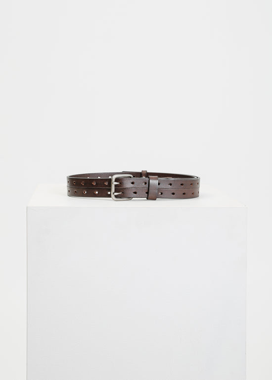 Bray Double Belt / Dark Brown