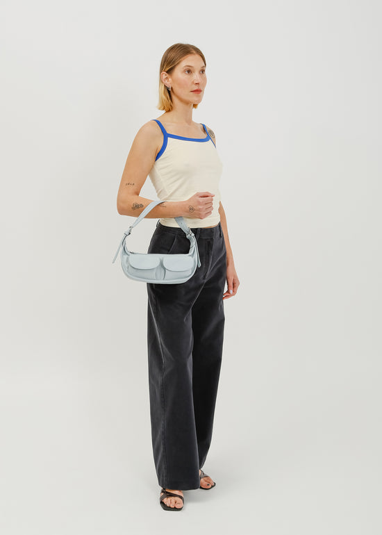 Nyx Leather Bag / Baby Blue