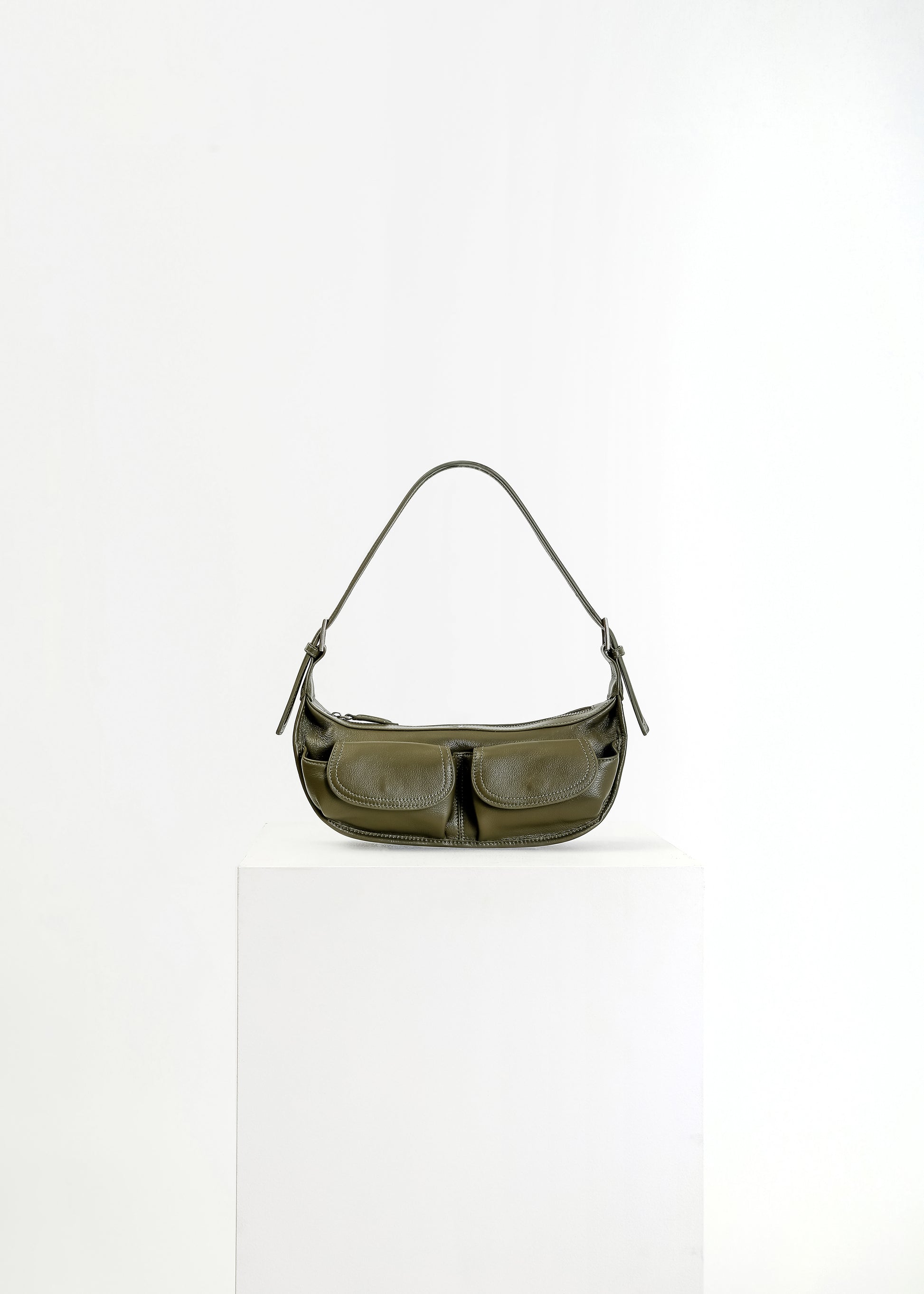 Nyx Leather Bag / Khaki - 
Khaki (image 1)