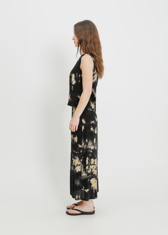 NISHA TOP / INK-BEIGE