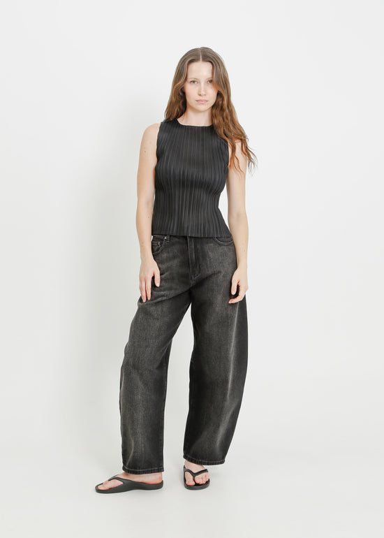 WINN PLEAT TANK  / BLACK