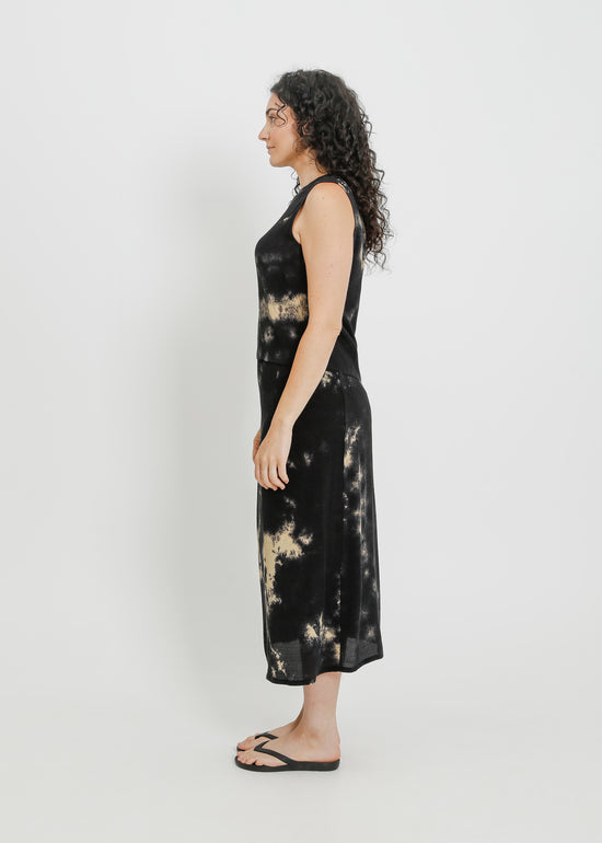 NISHA TOP / INK-BEIGE
