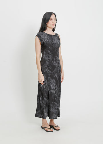 ROCHELLE DRESS / BLACK FUR