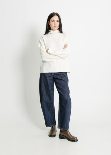 RAVENNA KNIT SWEAT / WHITE