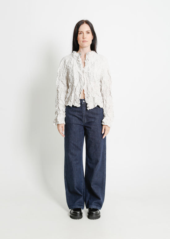 LULU PLEAT JACKET / PEARL