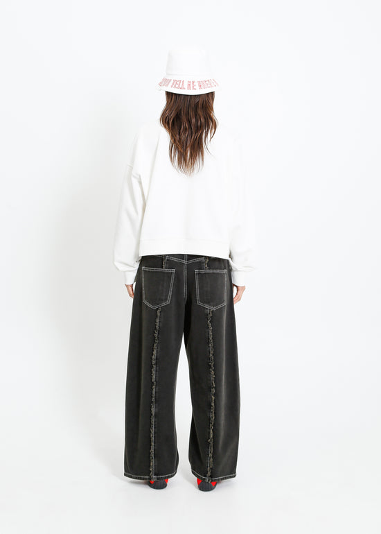 ROSE NOLAN HAT / WHITE-RED