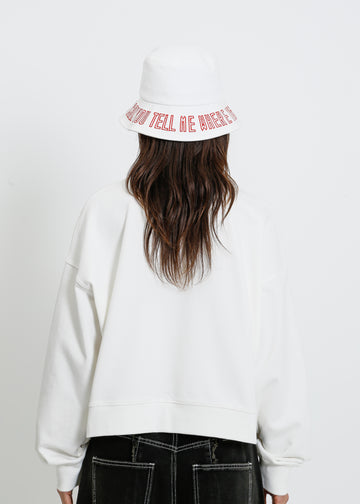 ROSE NOLAN HAT / WHITE-RED