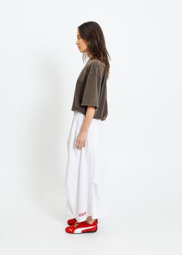 NORA SKIRT / WHITE-RED