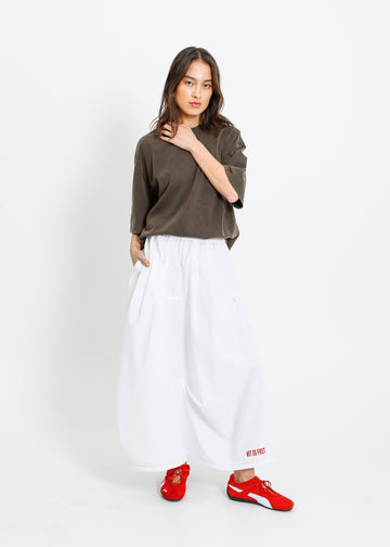 NORA SKIRT / WHITE-RED