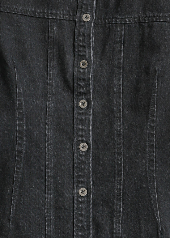 BELIZE DENIM SHIRT / BLACK