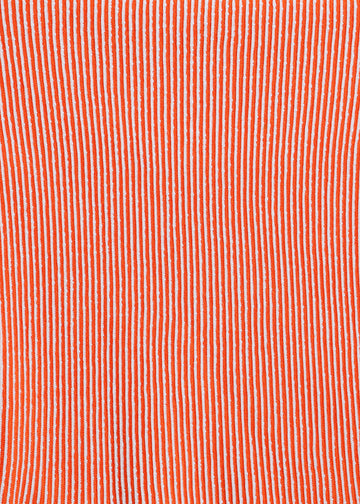 BONNIE KNIT SWEAT / ORANGE-PALE BLUE