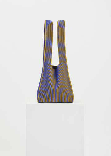 Bay Knit Tote / Cobalt-Gold