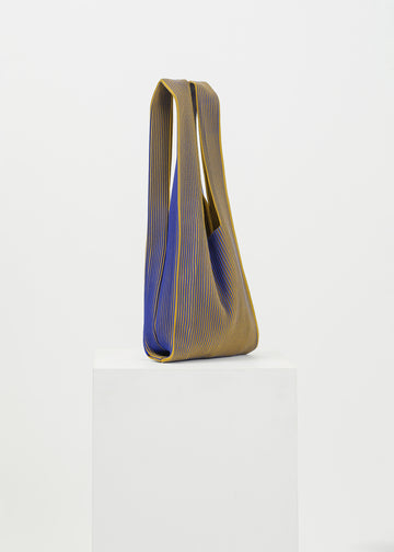 Bay Knit Tote / Cobalt-Gold
