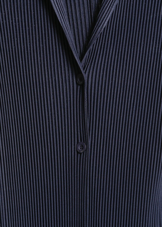 HARRIET PLEAT BLAZER / NAVY