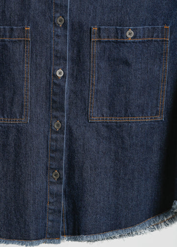 ENNIS DENIM OVERSHIRT / INDIGO
