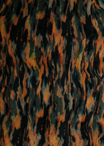 OLLIE PLEAT DRESS / TORTOISE