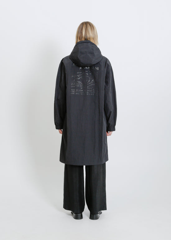 JEN VALENDER RAINCOAT / BLACK