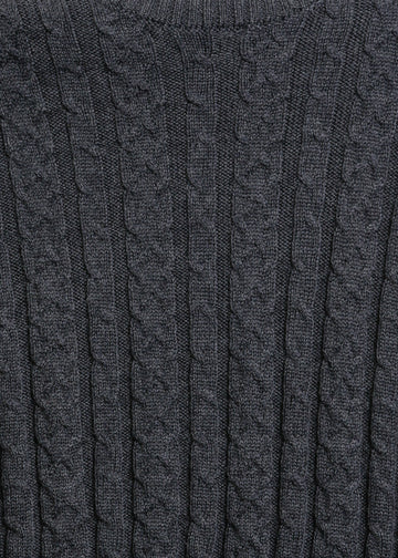 PENROSE KNIT SWEAT / CHARCOAL
