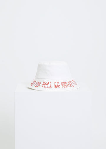 ROSE NOLAN HAT / WHITE-RED
