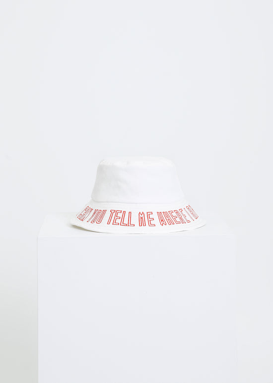 ROSE NOLAN HAT / WHITE-RED