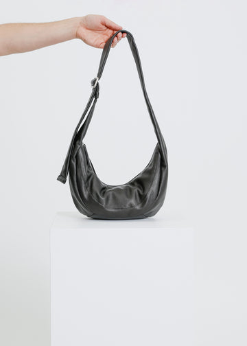 FRIEZE LEATHER BAG / BLACK