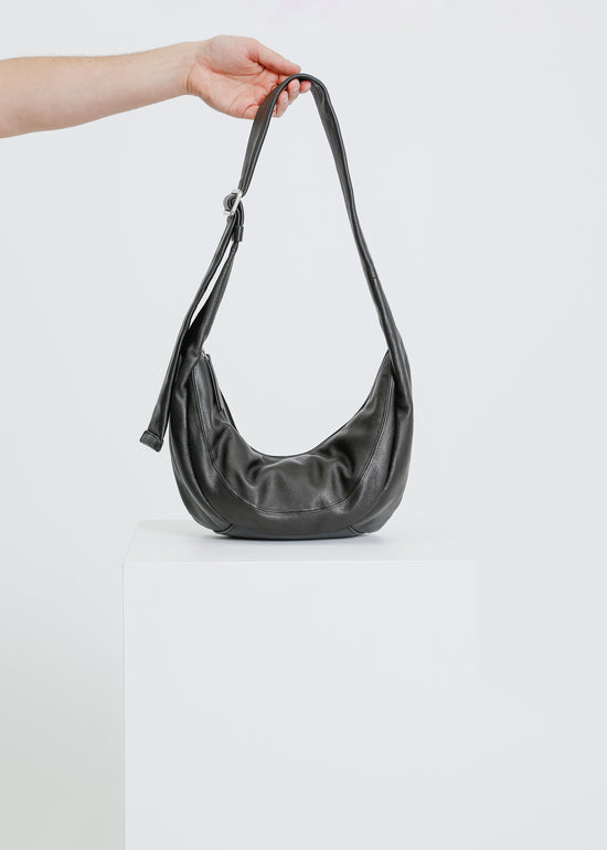 FRIEZE LEATHER BAG / BLACK