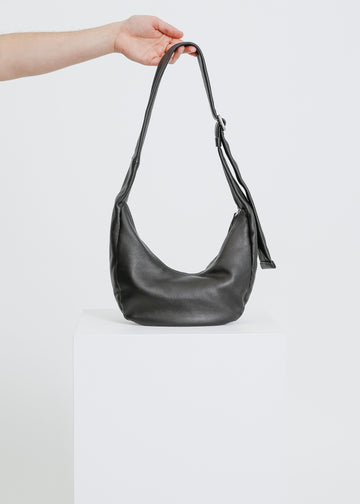 FRIEZE LEATHER BAG / BLACK
