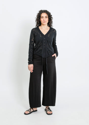 MAGNOLIA CARDI / BLACK