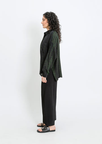 MACKENZIE SHIRT / BLACK-GREEN