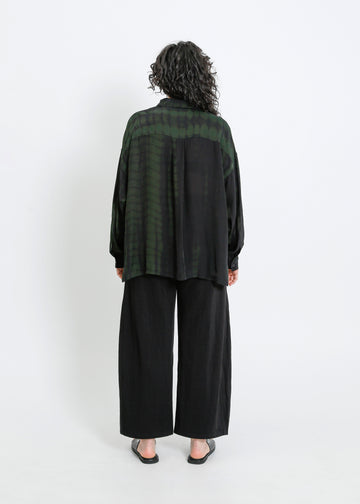 MACKENZIE SHIRT / BLACK-GREEN